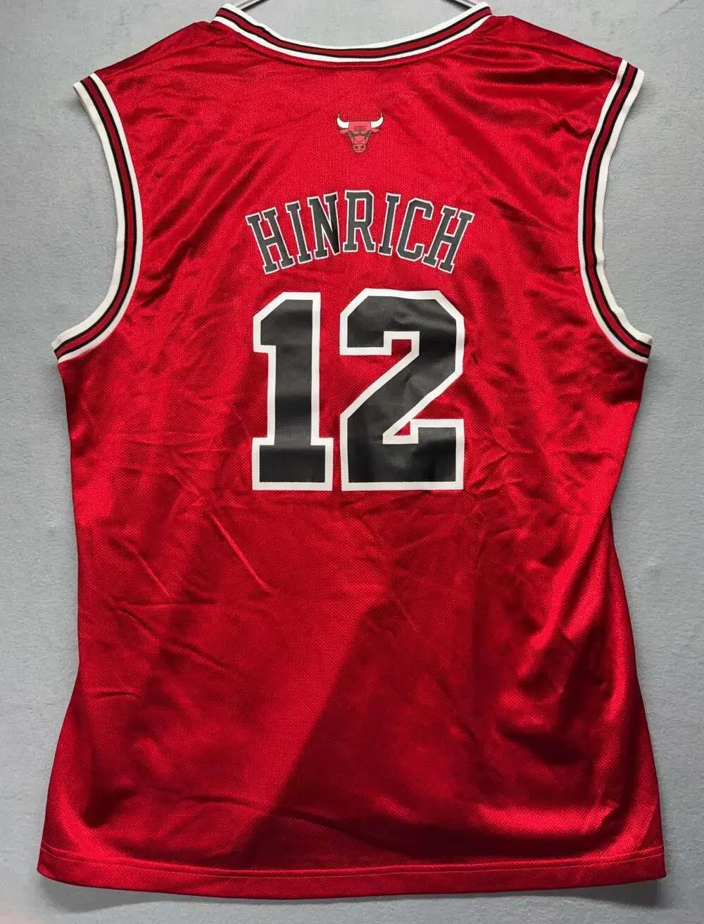 Adidas Kirk Hinrich Chicago Bulls #12 NBA Basketball Jersey Red Size XL